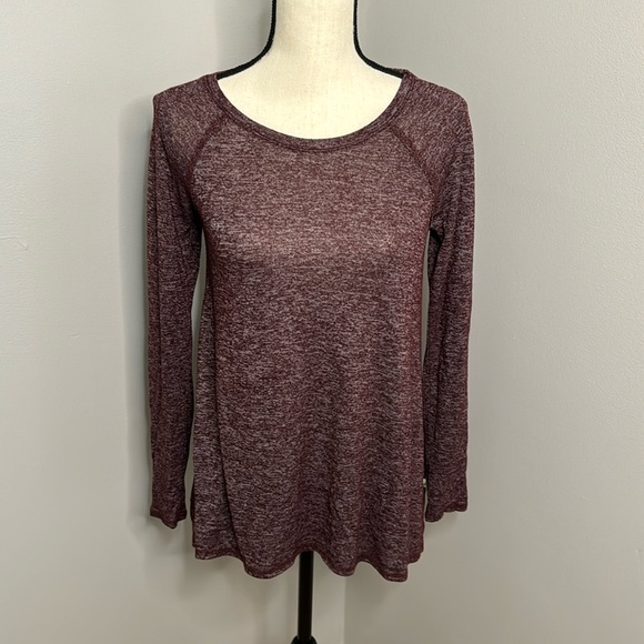 Hollister Tops - Hollister Women’s Purple/Burgundy Long Sleeve Top Sz M
